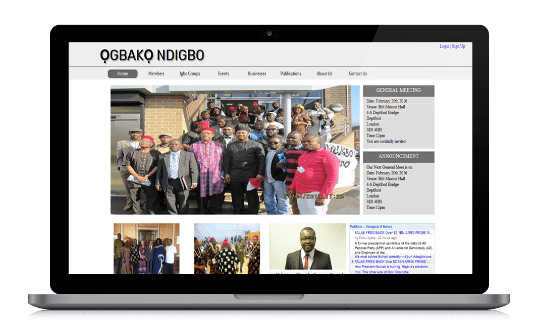 Ogbako Ndigbo Project laptop version